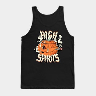 High Spirits Jack O Lantern Version Halloween Tank Top